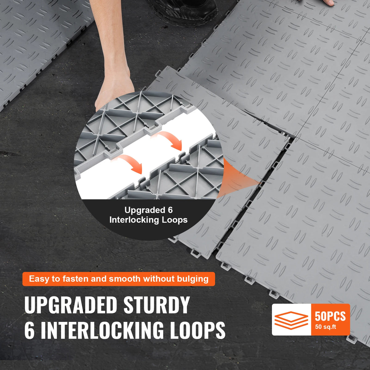 Interlocking Double Sided Non Slip Garage Floor Tiles