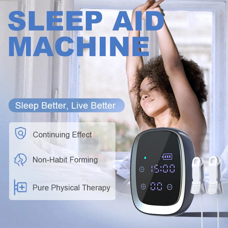 Handheld EMS Sleep Aid Device CES Microcurrent Pulse Therapy