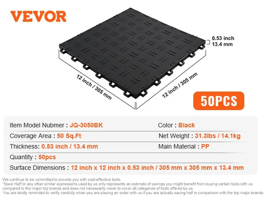 Interlocking Double Sided Non Slip Garage Floor Tiles