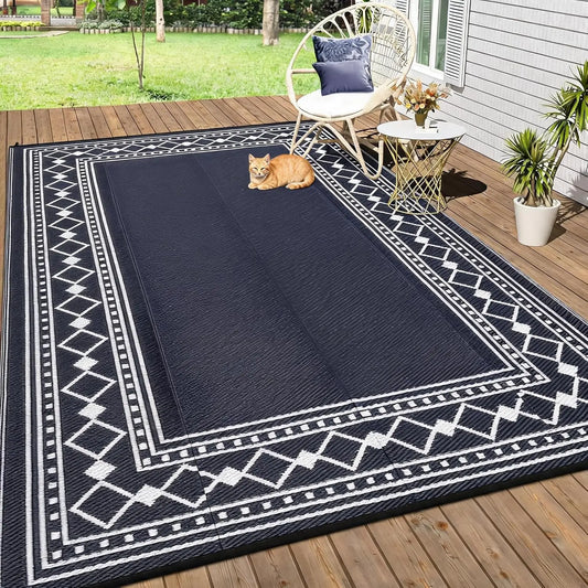 Garvee Washable Waterproof Rug for Indoor and Outdoor Living Spaces