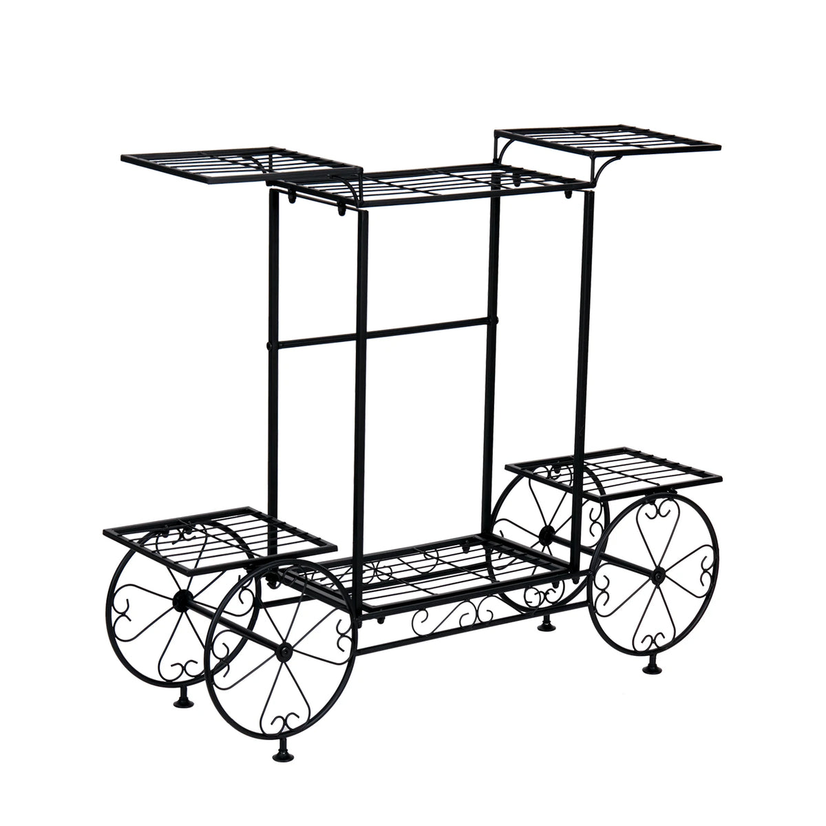 Six Tier Metal Plant Stand For Indoor Outdoor Flowers