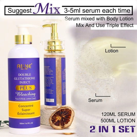 Ailke Glutathione Whitening Skin Care Set Targets Dark Spots