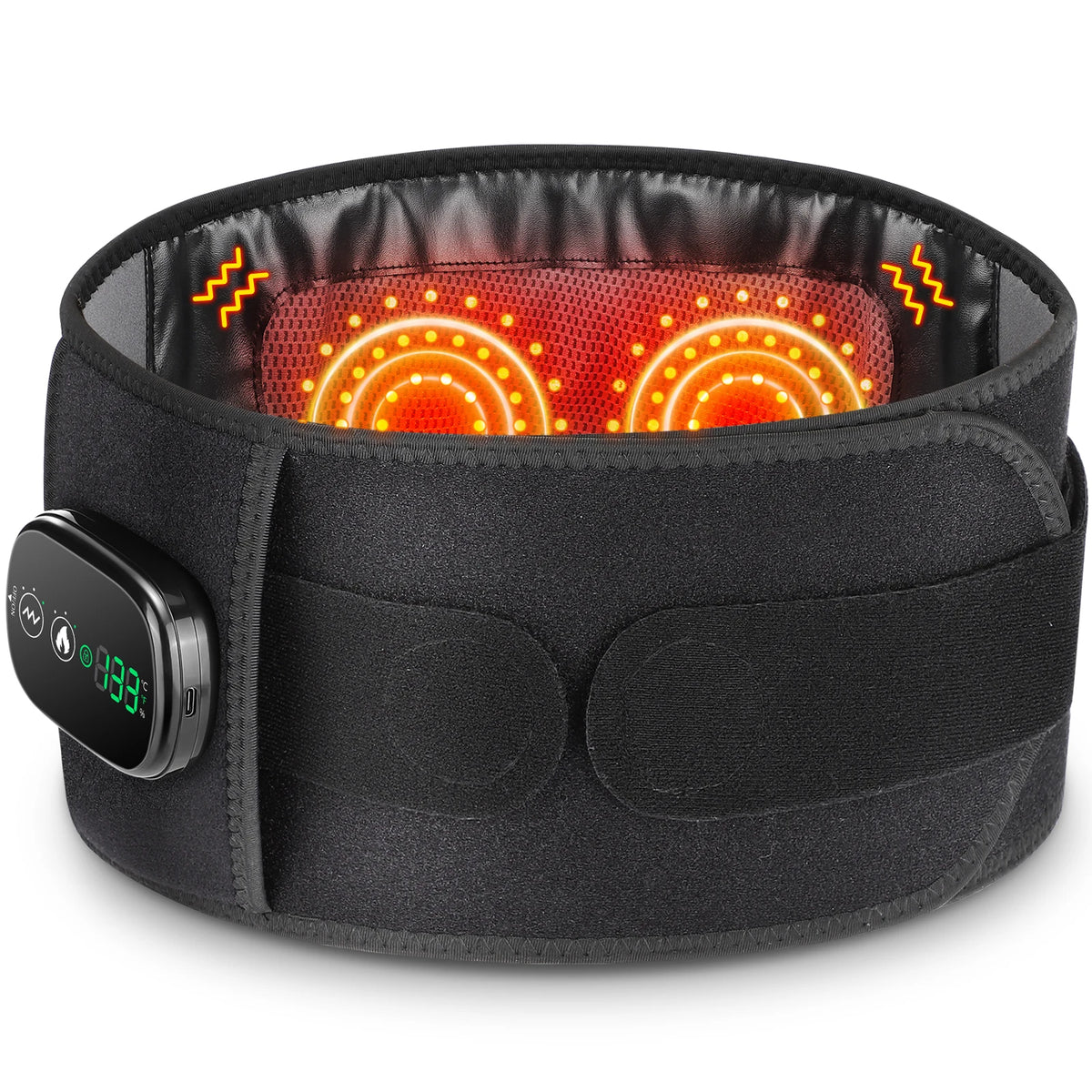 Hailicare Rechargeable Heated Massage Waist Belt Lumbar Support