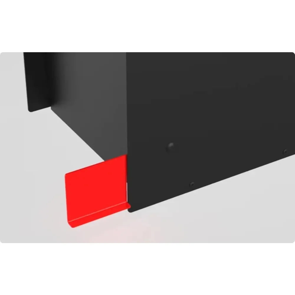 Modern Galvanized Steel Post Mount Weatherproof Mailbox