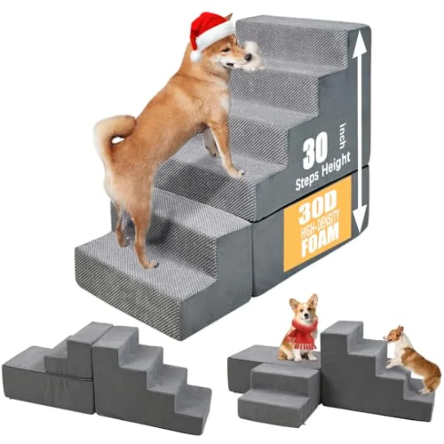 Durable Dog Stairs For Small Pets And Elevated Beds