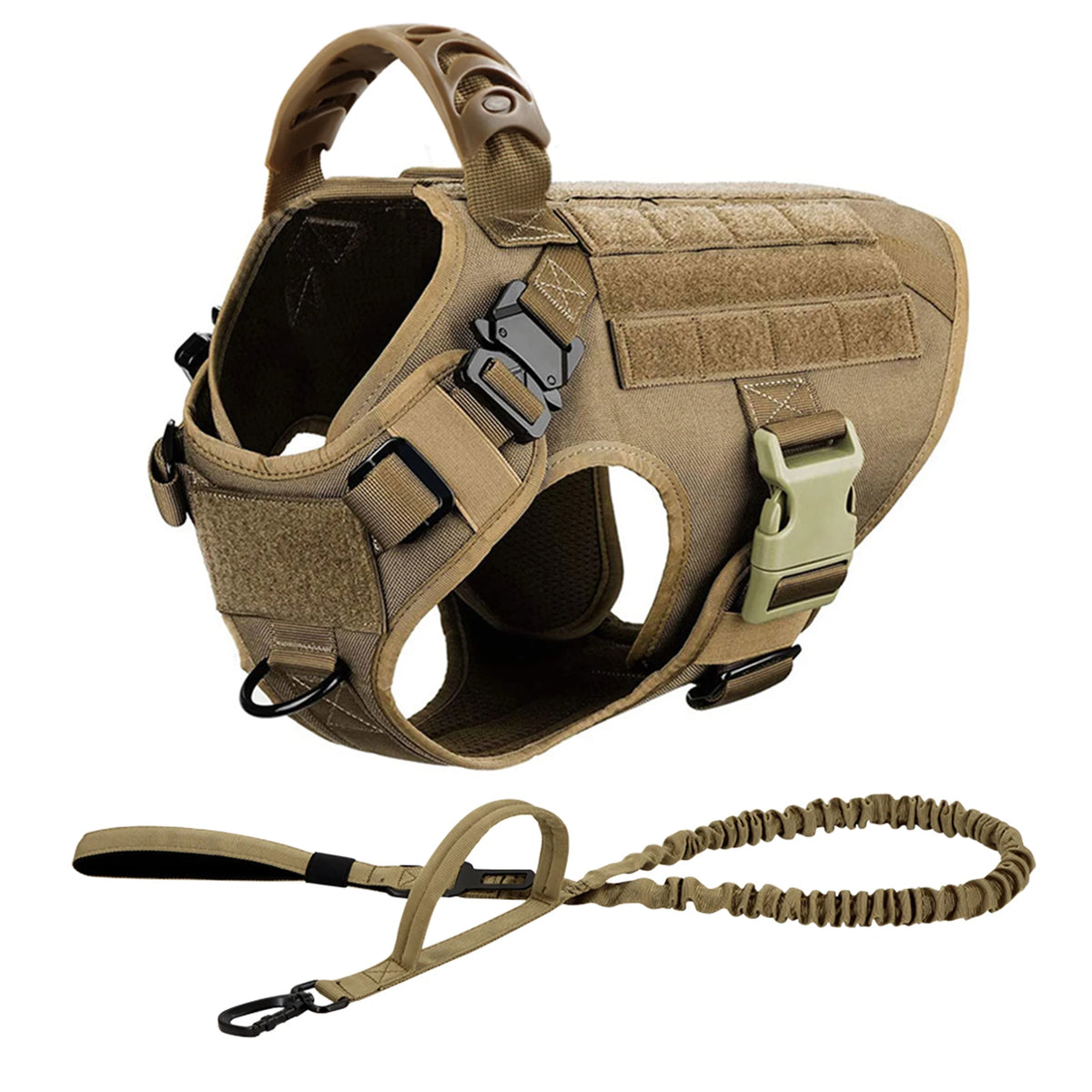 Tactical Nylon Dog Harness And Leash Set For Active Pets