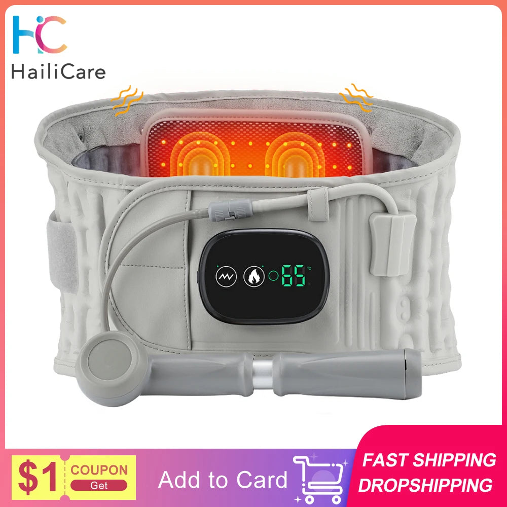 Hailicare Inflatable Heating Massage Belt For Waist Relaxation