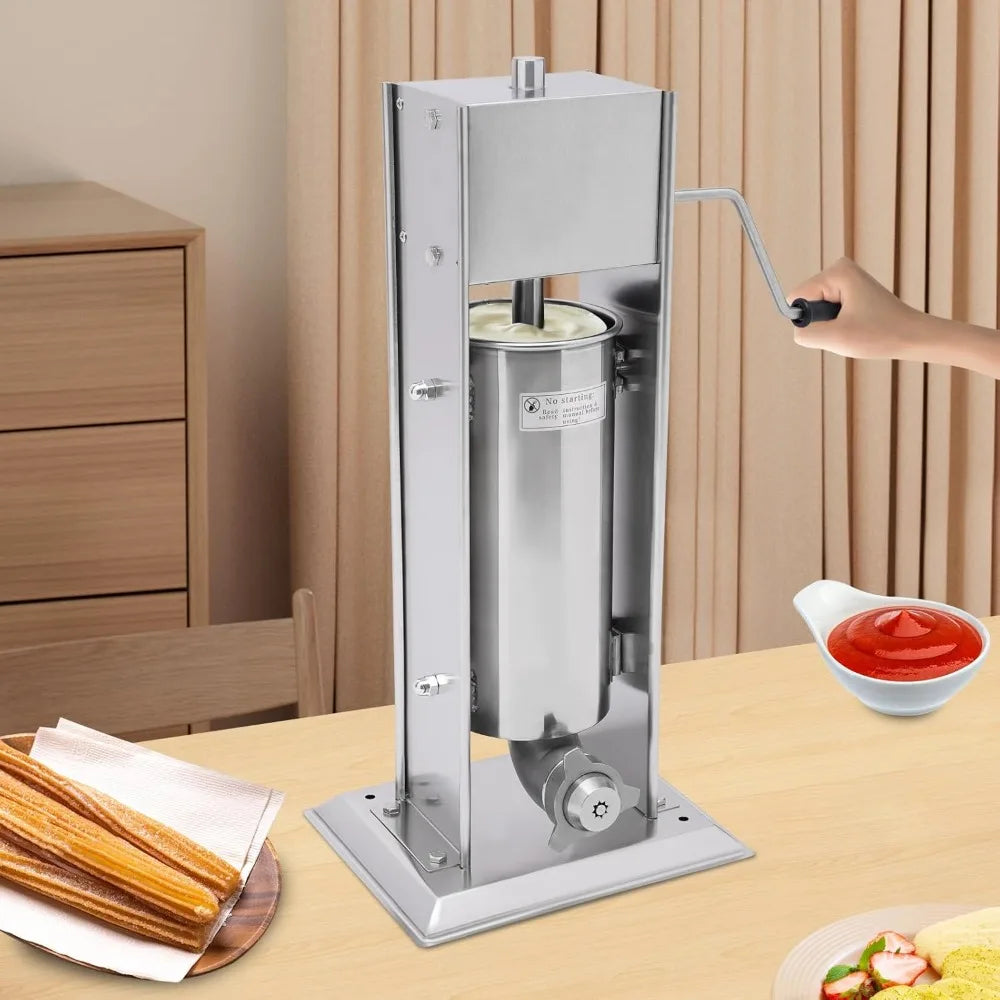Commercial Stainless Steel Manual Spanish Churros Making Machine 4 Nozzles
