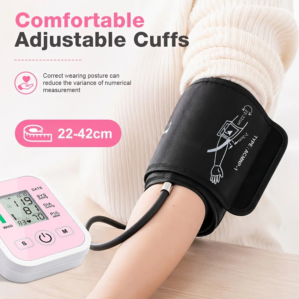 Automatic Upper Arm Blood Pressure Monitor With Voice Alert