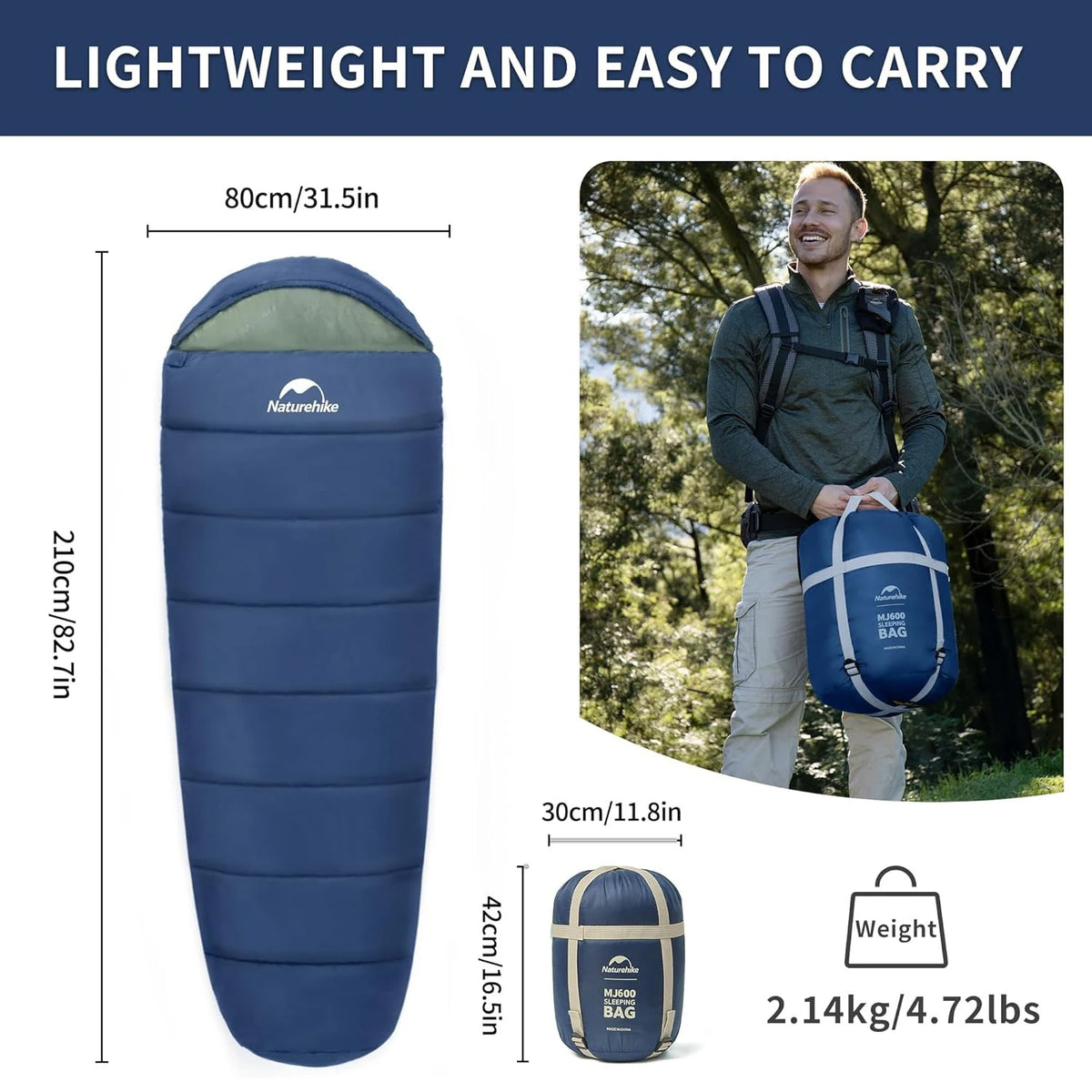 Naturehike Thermal Mummy Sleeping Bag For Winter Camping