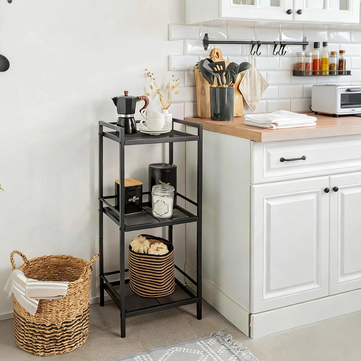 Twister CK Carbon Steel Four Tier Storage Rack For Kitchen