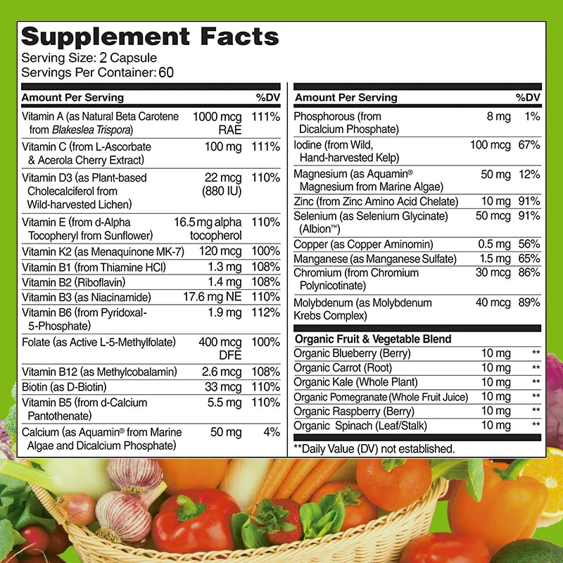 Beworths Multivitamin Capsules With Vitamins And Minerals For Immune Support