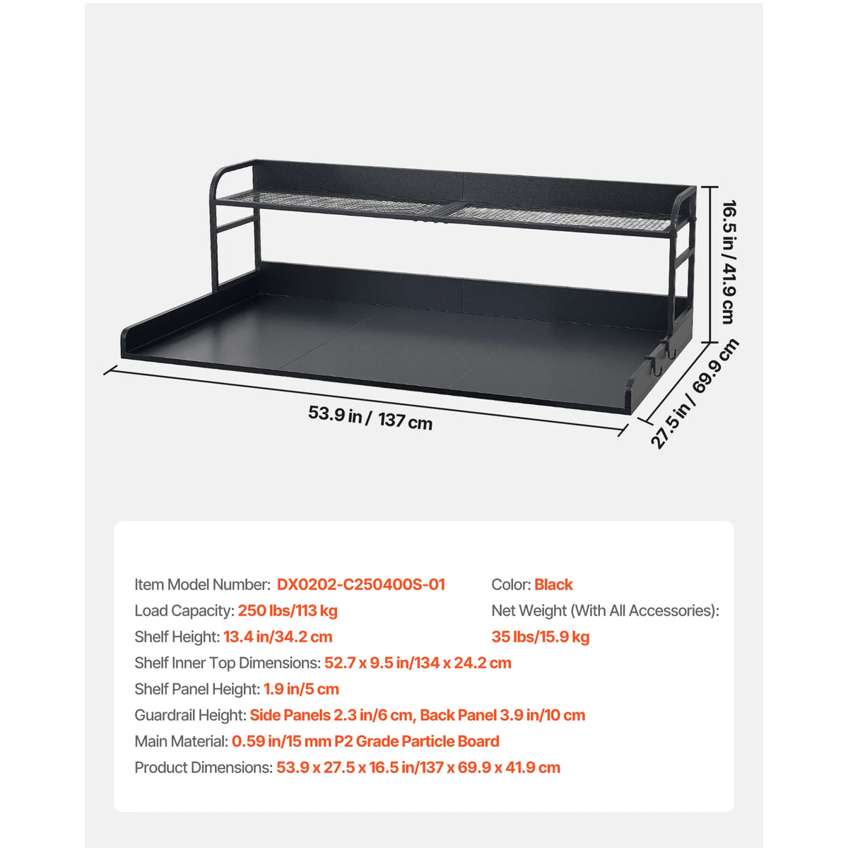 washer dryer countertop with storage shelf