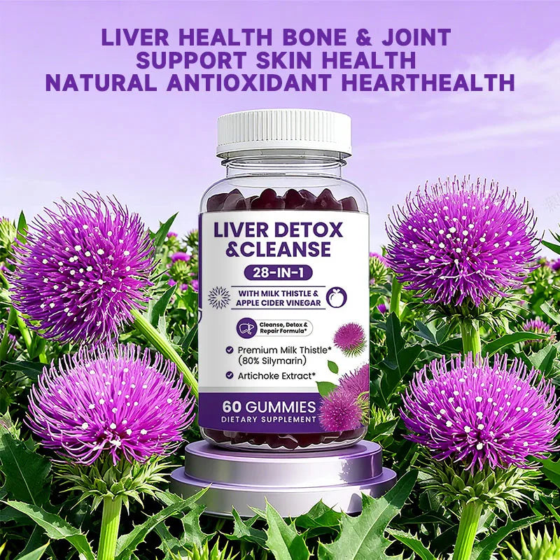 Milk Thistle Liver Detox Gummies Supporting Digestion And Metabolism