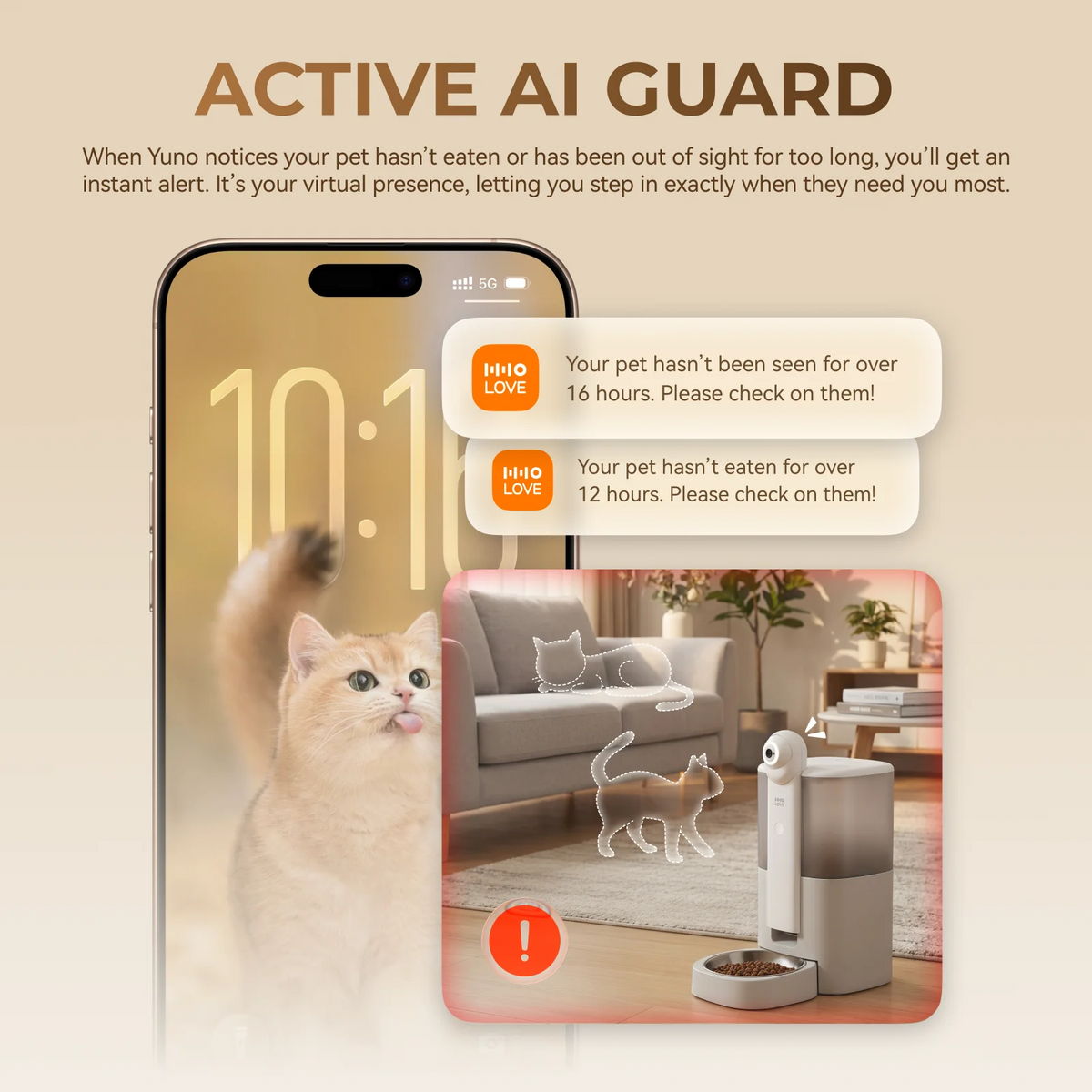 HHOLOVE Smart Automatic Pet Feeder With Camera And App Control