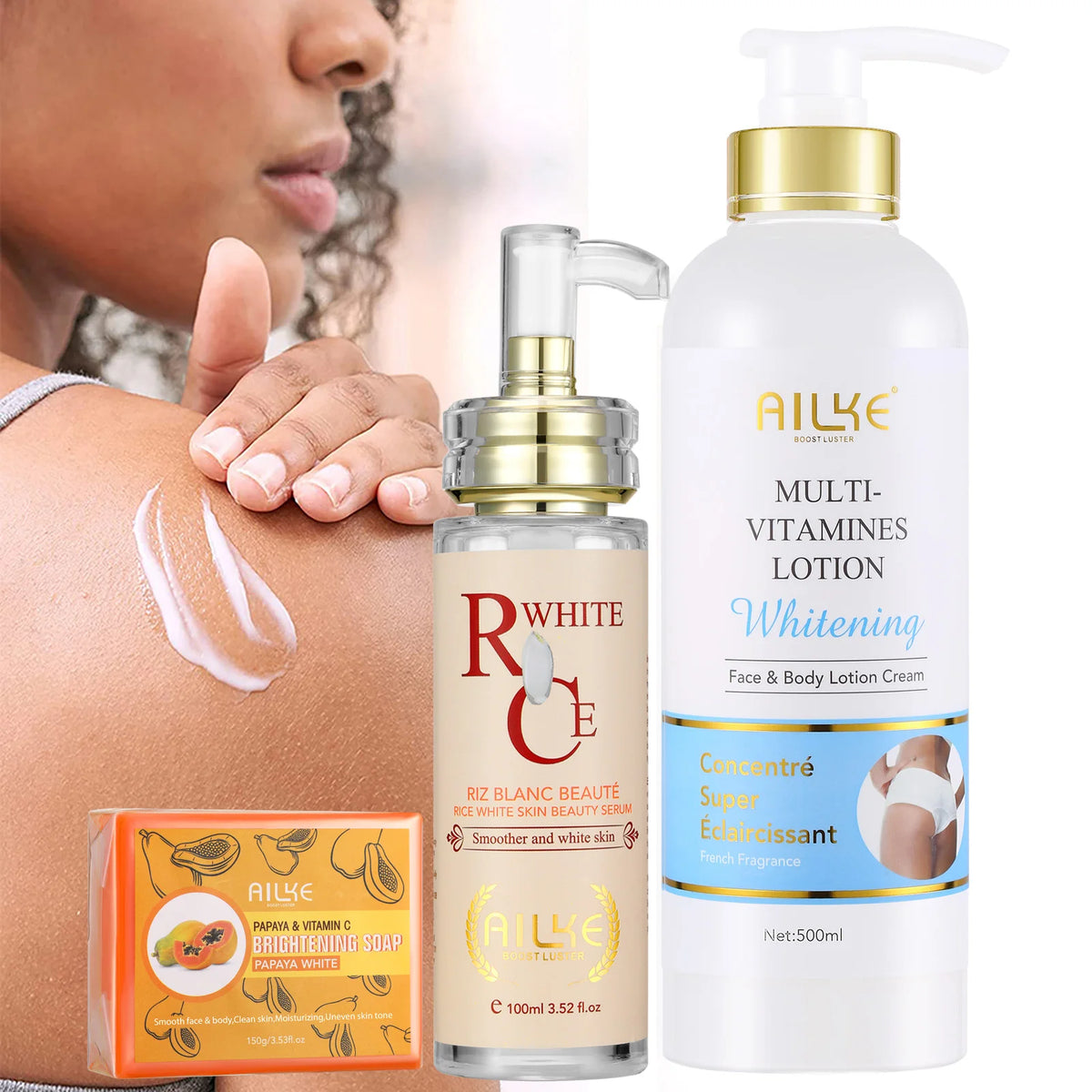 AILKE Multi Vitamin Whitening Body Lotion For Even Skin Tone